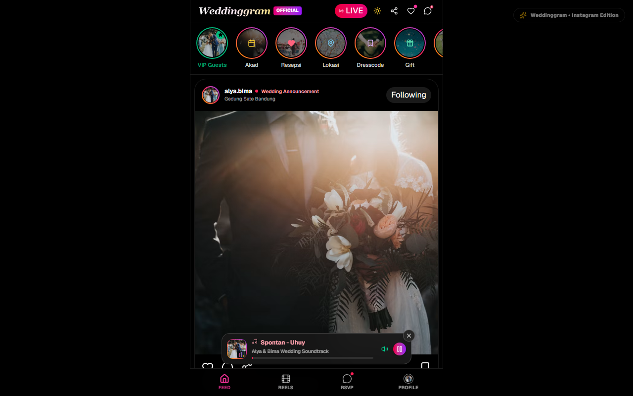 Feed & Stories Interaktif