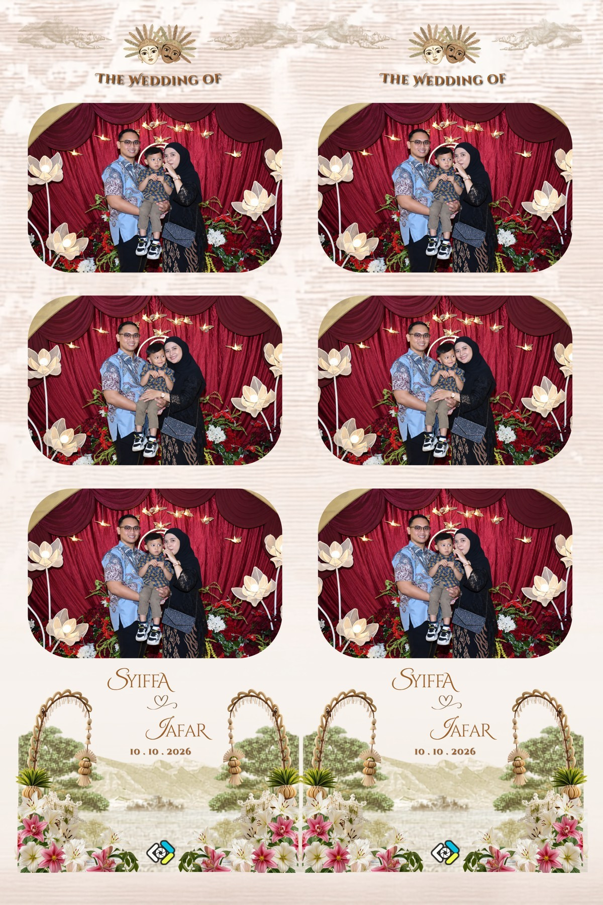 Strip foto asli Syiffa dan Jafar