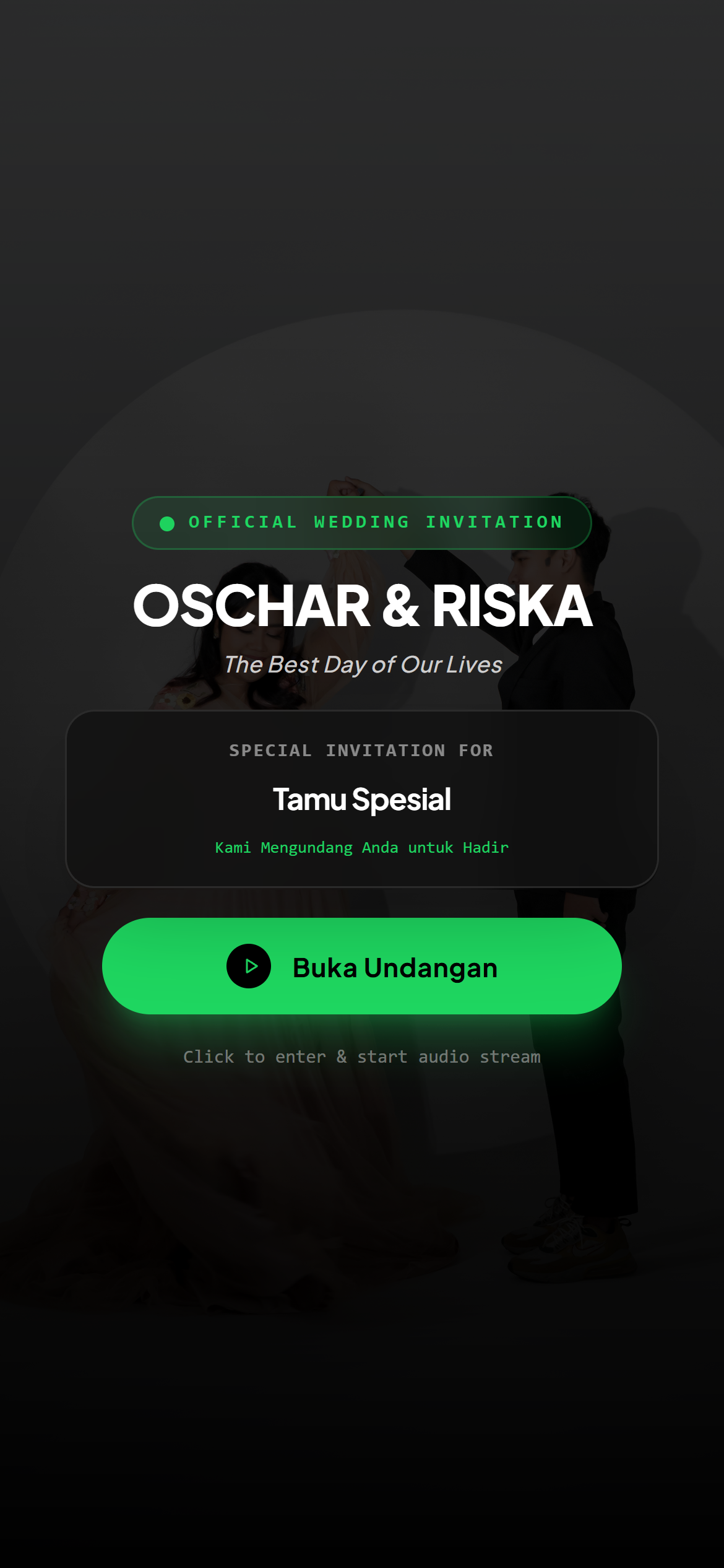 Contoh tema SpotiLove